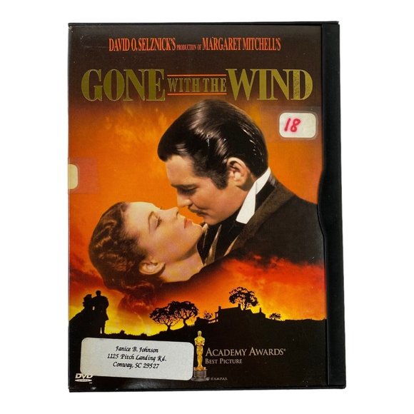Gone‎ With the Wind (DVD, 2000) w/Scene Index Romance, Drama, Leigh, Gable - Picture 1 of 5